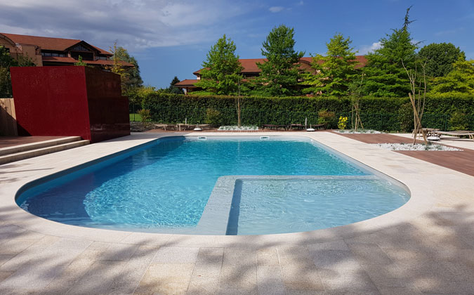 Swimming pool edges and perforated sheet metal